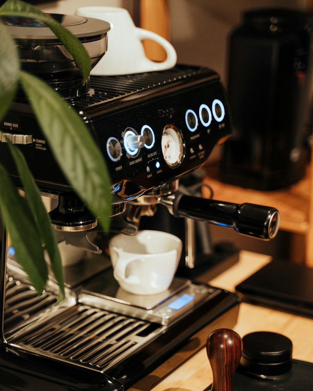 Machine espresso en inox à un groupe